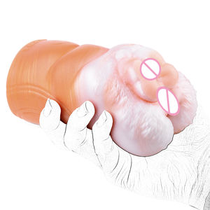 Cock Sleeve Pénis Masseur Silicone Chatte Masturbateurs pour Hommes Masturbation Double Canal Vaginal Ass Avec <span class=keywords><strong>Corgi</strong></span> - Product Image 2