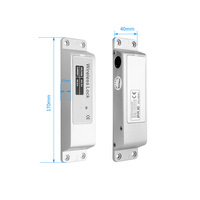 Kit de Control de Acceso Inalámbrico Independiente con Huella Dactilar, Contraseña y Desbloqueo Remoto, con Teclado y Cerradura Eléctrica de Cerrojo