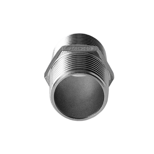 High Quality 50mm Casting Hex Male Stainless Steel Pipe Fittings ASTM BSPT Threaded NPT 304/316 Smooth Surface DN15 3-Year - Product Image 2