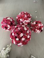 Boule de fleurs artificielles en soie mélangée, moderne, de haute qualité, écologique, durable, pour arrangement de scène de mariage, centre de table, décoration