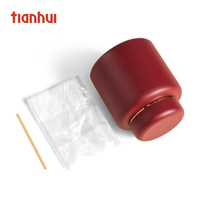 Tianhui Grandes boîtes hermétiques en acier inoxydable, surface mate givrée, boîte à thé en vrac