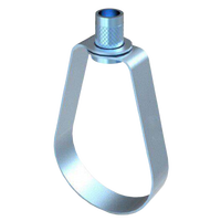 Supports de tuyaux en acier au carbone - Anneaux/Attaches pivotantes/en forme de poire pour projets, supports de suspension de tuyaux à tige filetée, support de tuyau de 3 1/2 pouces