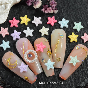 Accessoires pour ongles en résine chromée en forme de cœur et de croix, 100 pièces/sac, <span class=keywords><strong>mini</strong></span> macarons, accessoires pour nail art, vente chaude - Product Image 2