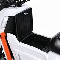 Moto électrique U2 1000W 60V à succès, équipée d'un tableau de bord numérique et de deux rétroviseurs latéraux
