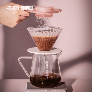 MHW-3BOMBER professionale tazza filtro mano caffè vetro per gocciolatore uniforme Shunt per caffè <span class=keywords><strong>Espresso</strong></span> forniture - Product Image 2