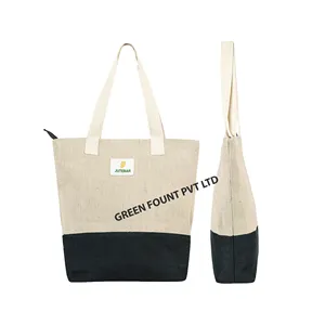 Produttori pesanti Eco Friendly popolare di grande moda ultimo Logo personalizzato stampato borse Tote di iuta per le donne da Bangladesh