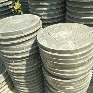 EN124 Ductile Cast Iron 500mm Round Recessed Manhole Cover And Frame