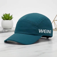 Gorra Deportiva Profesional de Seguridad Naranja, 6 Paneles, Corte Láser, Transpirable, con Rayas, de Lujo, para Maratón