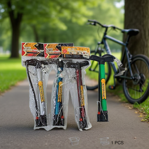 MNJ Air Pump 26701 Mini Hand Pump For Bicycle Tire Inflator With Gauge 1 Pcs - Product Image 3