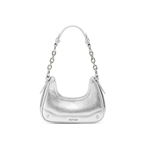 Sac sous le bras en cuir véritable « Magnetic Charm », nouvelle collection, sac croissant pour femme - Product Image 2