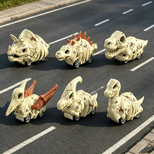 Coche de juguete de dinosaurio de metal fundido a presión con mecanismo de retroceso, fabricante BEFLY, acepta modelos de dinosaurios y paquetes de accesorios de juguete personalizados. - Product Image 3