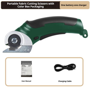 Ciseaux électriques sans fil professionnels, <span class=keywords><strong>coupe</strong></span>-tissu à <span class=keywords><strong>batterie</strong></span> au lithium, <span class=keywords><strong>coupe</strong></span> de 20 mm, moteur sans balais 30 W, <span class=keywords><strong>batterie</strong></span> 4 heures - Product Image 1