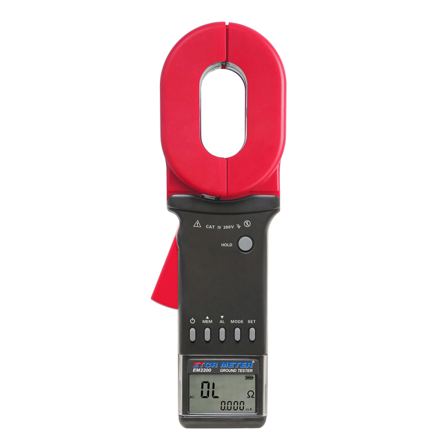 ETCR EM2200 0.010-1500ohm/0.000mA-40.0A Clamp on Earth Resistance Tester/Meter Earth Ground Tester Earth Leakage Current Tester