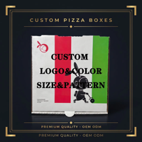 Contenants d'emballage en papier robustes, sûrs et sains, de plusieurs tailles, idéaux pour les cafétérias, boîtes à pizza personnalisées, fabricant de boîtes à pizza