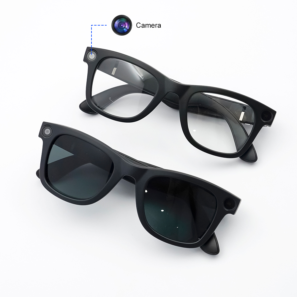GS3 Smart Glasses with 8MP 4K Camera Wi-Fi Transmission Record BT Call Music Dual Lenses Smart Wearable Headset 2025