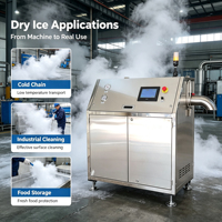 Máquina de Hielo Seco Automática de Alta Productividad con Certificación CE, 50 kg/h, Máquina de Hielo Seco de CO2 de Gran Capacidad