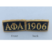 Or noir Alpha Psi Alpha hommes 3D grec APA breloques fraternité concepteur cadeau Bracelet bricolage perle breloque accessoire