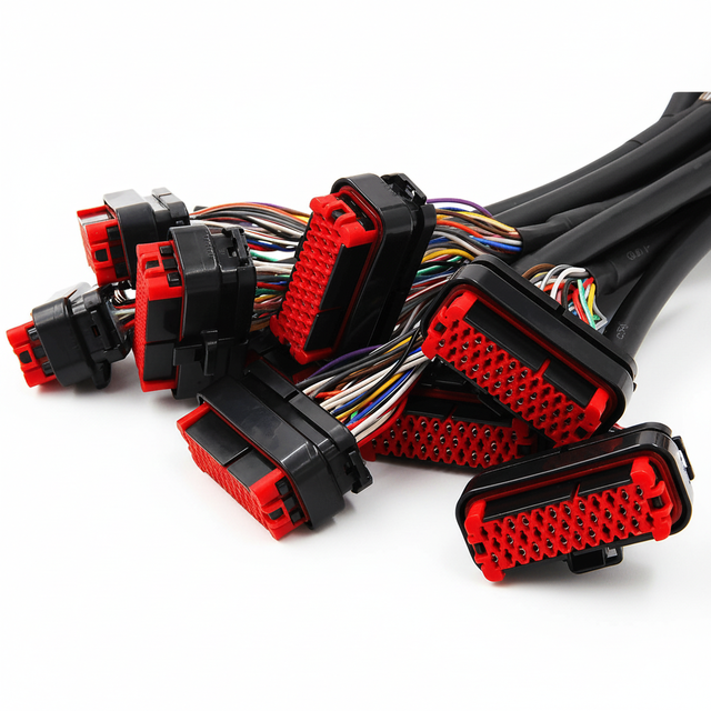 Custom 776164-1 35P Connector Car ECU Cable Assembly and BMS Wire Harness