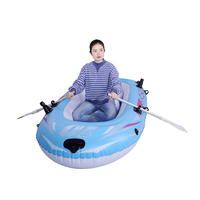 Bateau de pêche gonflable en PVC pour 2 personnes, embarcation légère et pliable pour une utilisation en mer et en haute mer