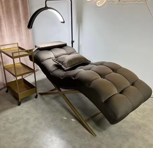 Mesa de Masaje Plegable Tradicional de Cuero Sintético de la Mejor Calidad, Duradera, para Salón de Belleza, Exteriores y Baño, con Diseño Curvo - Product Image 1