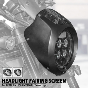 Cubierta de faro delantero de motocicleta XXUN, Deflector de viento para <span class=keywords><strong>Honda</strong></span> <span class=keywords><strong>Rebel</strong></span> CMX1100 CM1100 2021 2022 <span class=keywords><strong>2023</strong></span> 2024 2025 - Product Image 2