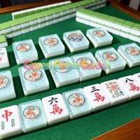 Jeu de Mahjong Portable et Durable en Relief d'Art Chinois Moderne, Tuiles en Acrylique Écologiques de Qualité Professionnelle, Prêt pour les Tournois 4 Joueurs