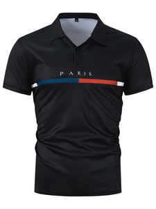 Polo pour <span class=keywords><strong>homme</strong></span> <span class=keywords><strong>orange</strong></span> vif imprimé parfait pour une tenue décontractée Chemise décontractée pour <span class=keywords><strong>homme</strong></span> Chemises chemisier à manches courtes - Product Image 4