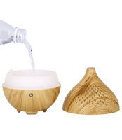 Portable Mini humidificateur électrique brume fraîche Grain de bois diffuseur d'huile essentielle à ultrasons arôme aromathérapie
