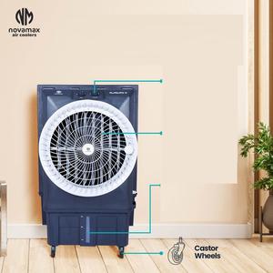 Enfriador de Aire Manual RAMBO de 150 LTR con Oscilación Automática de 3 Velocidades (COP) para Hogar, Hotel y Exteriores, Ideal para el Verano - Product Image 2