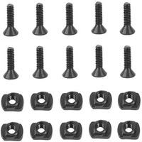 Kit de vis et d'écrous anti-desserrage en acier allié haute résistance personnalisé pour adaptateur de lampe torche d'équipement extérieur, finition oxyde noir