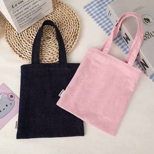 กระเป๋าผ้าแคนวาสสีพื้นเรียบง่ายทันสมัยแบบหนาสำหรับใส่เครื่องเขียนนักเรียน ผลิตและขายส่งโดยผู้ผลิต - Product Image 2