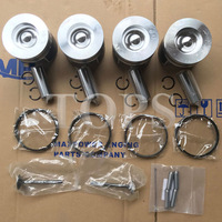 طقم مكبس 1C050-21110 وحلقات 1C020-21050 من ماركة TOPS للديزل، لقطع غيار الحفارات والجرارات V3300 V3300-DI-E