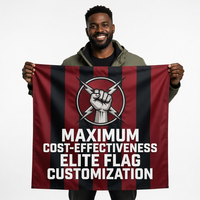 Drapeau de fanion personnalisé en polyester, impression par transfert thermique, imperméable et anti-plis
