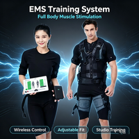 Nouvelle technologie, appareil d'entraînement EMS sans fil, stimulation musculaire électrique, système d'exercice avec ensemble de sous-vêtements EMS, utilisation à domicile