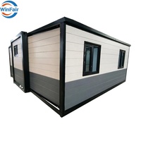 Maison conteneur modulaire préfabriquée WinFair de 20 pieds, prête à vivre, 2 chambres, Bulgarie, avec couleur personnalisée pour bungalow en bord de mer