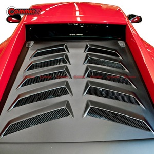Capot arrière en fibre de carbone de style RZ pour Lamborghini Gallardo LP550 LP560, capots de moteur arrière, accessoires de capot de voiture - Product Image 2