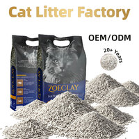 Litière pour chats sensible OEM sous marque privée, mélange triple de cassava, tofu et bentonite, MSDS 5kg Areia De Gato