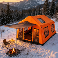 Tente gonflable pour le camping, abri gonflable spacieux à structure pneumatique pour les événements de camping en plein air