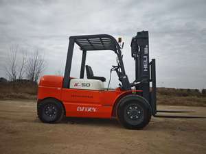 Chariot élévateur diesel d'occasion de haute qualité Heli 5 tonnes, déplaceur latéral à 3 étages avec transmission 4 roues motrices, matériau en acier, bon état de marche, à vendre - Product Image 6