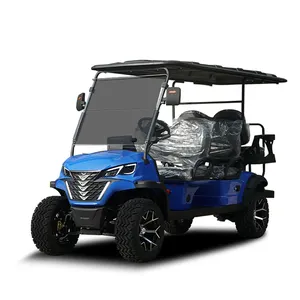 Golf Cart Lithium Battery Electric Club Car 4 Seater Golf Cart For Sightseeing Tourist Bus