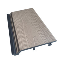 Panneaux muraux extérieurs modernes en WPC, imperméables, antistatiques, revêtement décoratif pour maison en bois