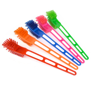 Factory Wholesale Cheap Price Household Bathroom Cleaning Plastic PP Material Toilet Brush Double Sides Hockey Toilet Brush