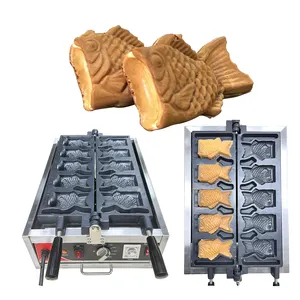 Japanese Taiyaki Maker High Quality Electric Fish Shape Taiyaki Cake Making Machine