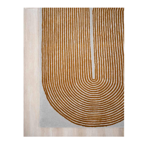 Tapis en laine touffeté à la main de style haut-bas Design persan moderne pour une utilisation à la maison Tapis élégant pour manger Vivre Inde Origine - Product Image 6