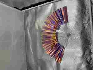Custom PVC 23 CM Rave Clack Hand Fan Bulk Festivals Folding Shade Hand Fan - Product Image 3