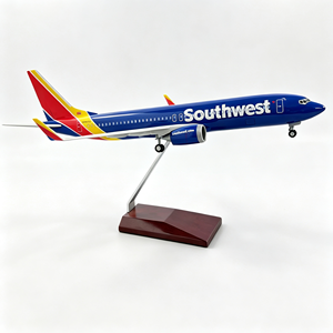 Modèle d'<span class=keywords><strong>avion</strong></span> Boeing <span class=keywords><strong>737</strong></span> vintage en métal 1/200, modèle d'<span class=keywords><strong>avion</strong></span> blanc en métal moulé sous pression pour la décoration de bureau - Product Image 2