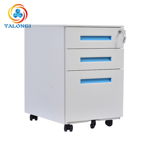 Wholesale Steel Mobile Filing <b>Cabinet</b> with Wheels <b>Lockable</b> Desk Office Document <b>Storage</b> Pedestal for Warehouse Use 3-Drawer - Product Image 4