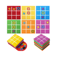 Venta caliente portátil personalizado educativo poliéster fieltro Tic Tac Toe juego para fiestas para rango de edad 5-7 años pedido mínimo 100 Uds