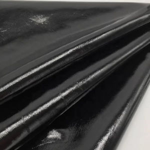 Без ПФАС, глянцевая искусственная кожа, черная лакированная кожа, блестящая ткань - Product Image 2