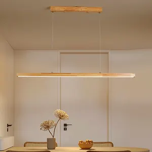 Lampu strip led restoran, lampu modern Jepang, lampu strip led kayu padat kantor restoran Nordik minimalis